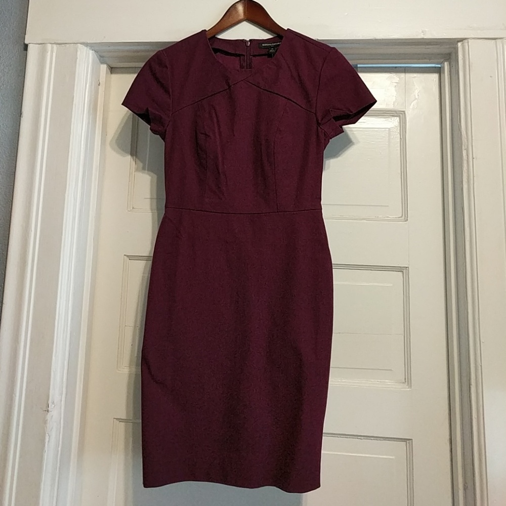 Burgundy dress